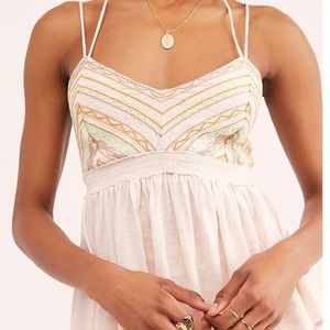 Free People Well Traveled Halter L Dream Slate